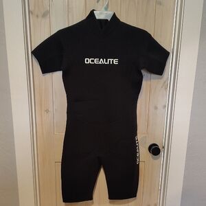 Men's Ocealite Black Shorty Wetsuit Size Large NWT